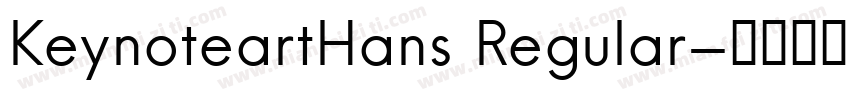 KeynoteartHans Regular字体转换